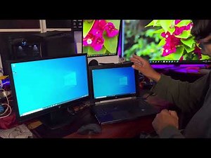How to connect external monitor to Laptop?
