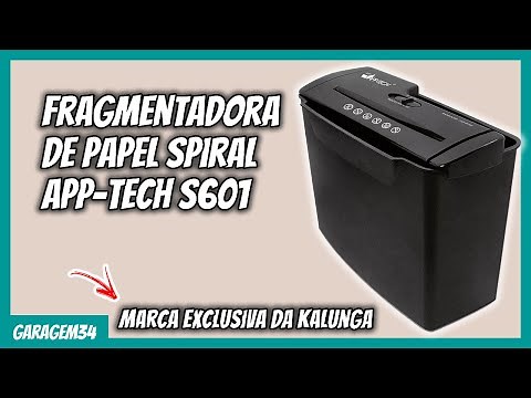 UNBOXING FRAGMENTADORA DE PAPEL APP-TECH S601 DA KALUNGA!