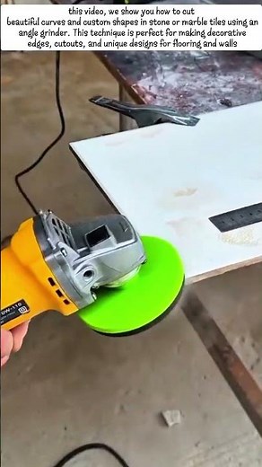 How to Cut Curves and Shapes in Stone Tiles Using Angle Grinder