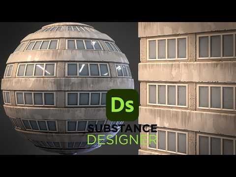 Stylized Building Wall - Substance 3D Designer