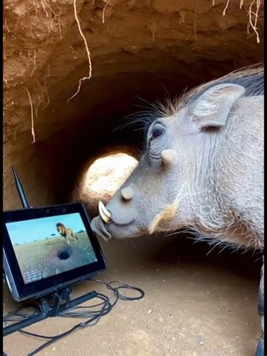 Warthog Sent a Spy 📷📷 📷 #Lion #Funnyanimals | Lion