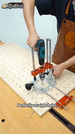 1.3K views | Stop guessing and start drilling with precision. The SpeTool Drill Guide keeps your holes straight from 0° to 60°—perfect for furniture, joinery, and any DIY project. | SpeTool Woodworking Tools | Facebook
