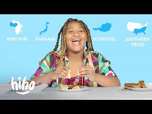 Kids Try Fried Chicken from Around the World | Kids Try | HiHo Kids