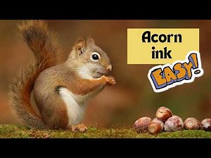 How to make ink using acorns