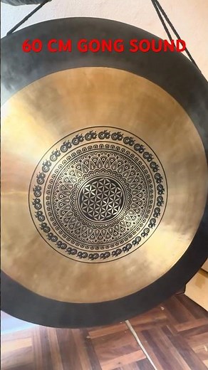 60 CM GONG SOUND #gong #yoga #meditation #chakrapurify #relaxingmusic #soundhealing #reels #reiki
