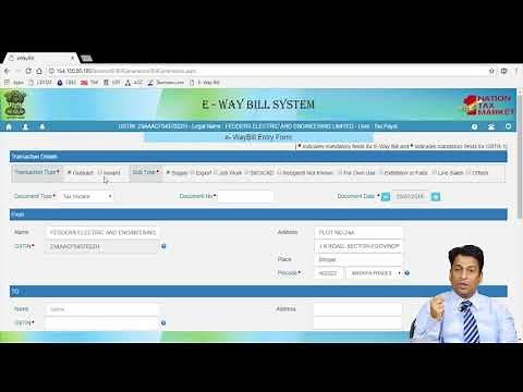 Live Demo to register & generate E-way Bill in GST - Bimal Jain