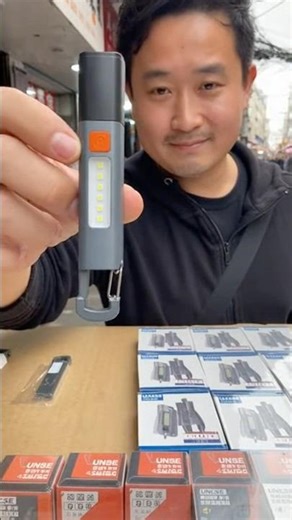 Awesome 2 LED USB flashlight! Starting at: R$12.00! 💦 Waterproof! #flashlight #usb #brass