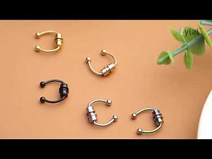 LYLAL™ Fake Nose Ring Piercing Magnetic | Faux Septum Ring DIY 2021