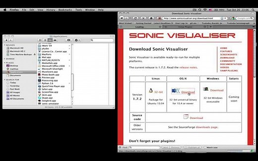 How to install Sonic Visualiser and a Vamp plugin (Mac OSX)