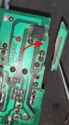 Broken Pcb Trace Repair #shorts #trending #repair #trace #pcb