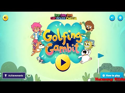Boy Girl Dog Cat Mouse Cheese | Golfing Gambit Cbeebies | Hammy Kids
