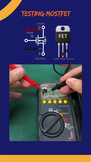 How to test MOSFET? #electronics #kienthucthuvi #dientu #mosfet #transistor #machdientu