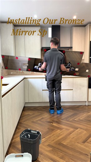 Bronze Mirror Splashback: Bespoke Kitchen Transformation