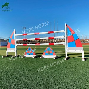 [Hot Item] Customized Design Panel and Color Show Jump Wings Jump Fence Alu. Jump Stands