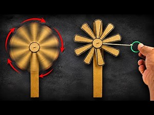 DIY Cardboard Hand Fan Without Electricity 🔥 how to make a simple fan | Cardboard Fan Making |