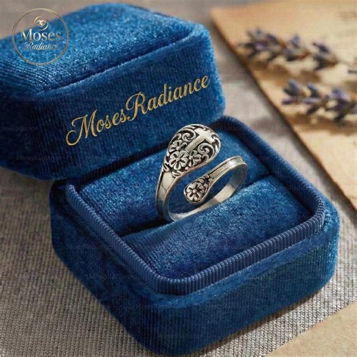 Christian Cross Spoon Ring, Holy Symbol Silverware Wrap, Religious Floral Cutlery Ring, Folk Art Church Ring, Confirmation Gift - Etsy