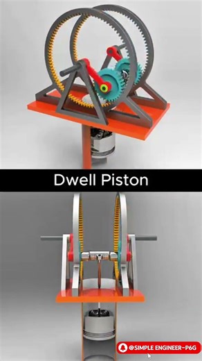 How a Dwell Piston Mechanism Works | Mechanical Engineering Explained #automobile #innovation #tools