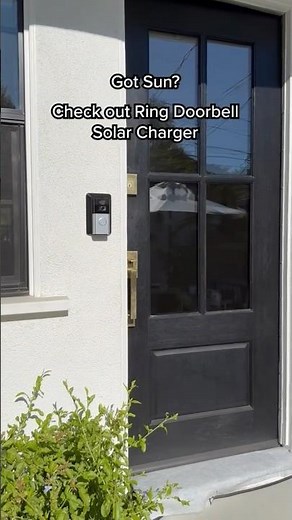 Check out the Ring Doorbell Solar Charger