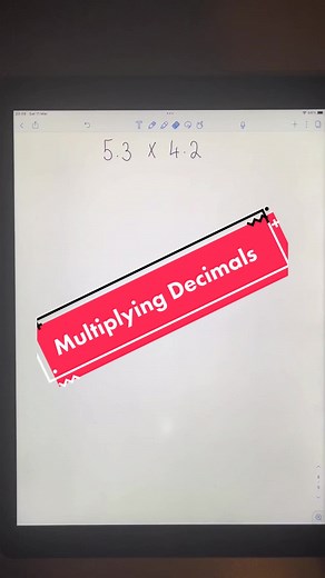 Multiplying decimals made easy #mathstrick #decimals #fyp