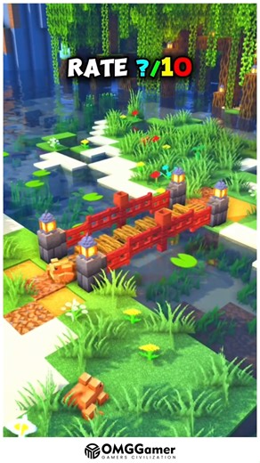 OMGGamer on Instagram: "🌉 Minecraft Wooden Bridge With Rustic Charm and Functional Design ✨ 🌉 🌉✨ Build a sturdy wooden bridge using planks, logs, and stone accents to connect rivers, valleys, or villages. Add railings, arches, and subtle decorative details to create a cozy and practical survival or creative world feature. 🏡💡 #MinecraftWoodenBridge #CozyBuild #SurvivalStructure #CreativeMinecraft #RusticDesign"