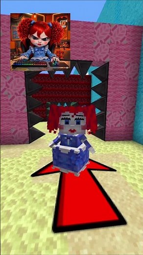 Door Fit Challenge 🤯🐱‍👤 Part 2 | Poppy Playtime Chapter 5🏆 #poppyplaytime #minecraft