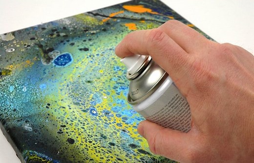 Drying and Sealing your Acrylic Pourings