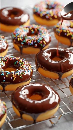 PERFECT Homemade Glazed Donuts Made From Scratch 🍩 | #shorts
