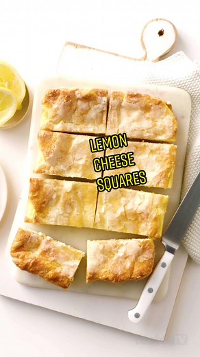 Super Easy Lemon Cream Cheese Squares Recipe