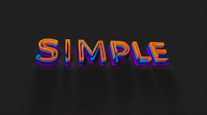 Minimal Colors Text Intro