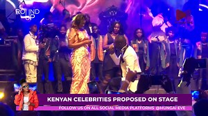 Heartwarming moments of Kenyan artists proposing to their patners on stage! | Kenya Online Media