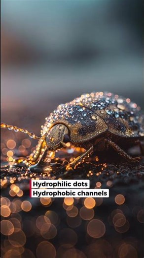 How a Desert Beetle Collects Water From Air