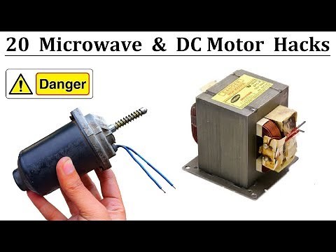 20 Awesome Lifehacks with Microwave Transformer and DC Motor