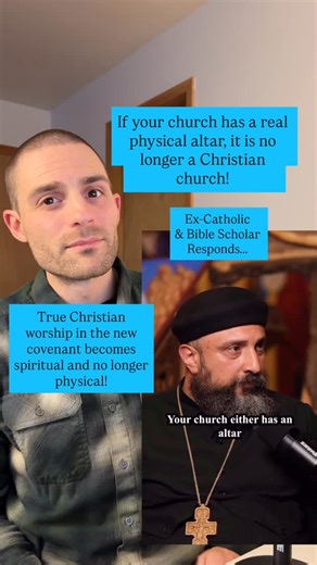 The Bible In Context | Patrick O’Brien | The true altar of Christianity is a spiritual altar! Justin Martyr: “Now, that prayers and giving of thanks, when offered by worthy men,... | Instagram