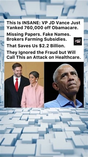 760,000 Obamacare Enrollees REMOVED? JD Vance’s $2.2 BILLION Claim Explained! 🇺🇸