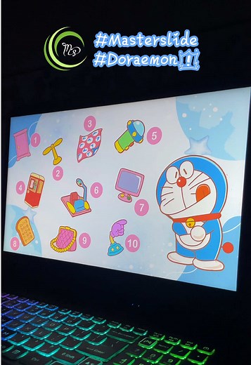 PowerPoint minigame doraemon #minigame #ppt #fyp #doraemon #template #thuyettrinh #giaoduc #education #masterslide