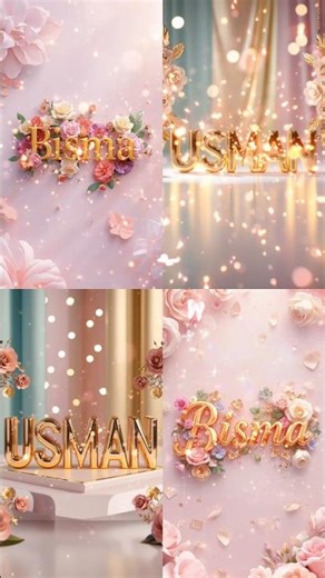 Bisma or Usman Name Status | Attitude & Stylish Name Video #Bisma #usman #Name