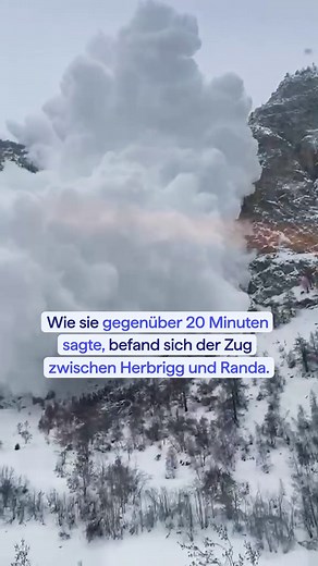Randa VS: Andrea (43): «Ich sass im Zug, als die Lawine über uns donnerte» #20min #news #wallis #staublawine #randa