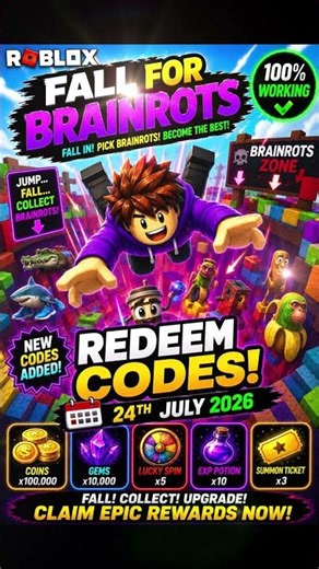 Roblox Fall for Brainrots Codes | Fall for Brainrots Redeem Codes