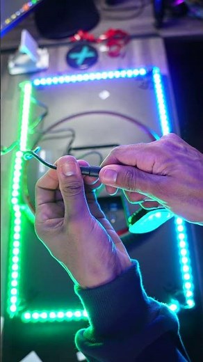 Govee G1 Gaming Light Strip Setup #desksetup #gaming