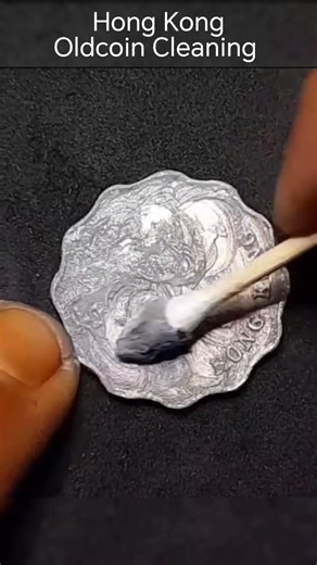 1.3K views · 15 reactions | Cleaning and polishing dirty and rasty Old Two Hong Kong Dollars Coin ☑️ Restoration Shinning Cleaning Procedure Timelapse. @topfans @followerseveryone @highlightseveryone #fbreelsfypシ゚viralfbreelsfypシ゚viral #viralpost2025 #cleaning #restoration #polishing #coin #coincollecting #satisfying #craft | Prince Bustamante A. | Facebook