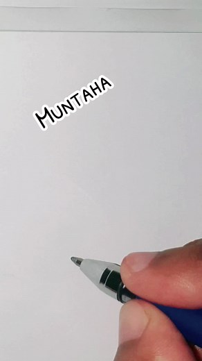 Muntaha name signatures #muntaha #tik #calligraphy #signaturesforyou2 #fyp #signatures