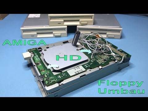 Amiga Floppy Umbau für HD Disketten