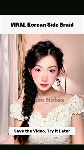 How To Do Korean Side Dutch Braid with Face Framing Pieces| Easy Hairstyle for Girls🎀#SideDutchbraid