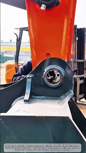 Excavator bucket installation and replacement process #job #unique #skills #building #tools #machine
