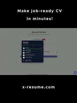 CV checker for get dream job. x-resume.com
