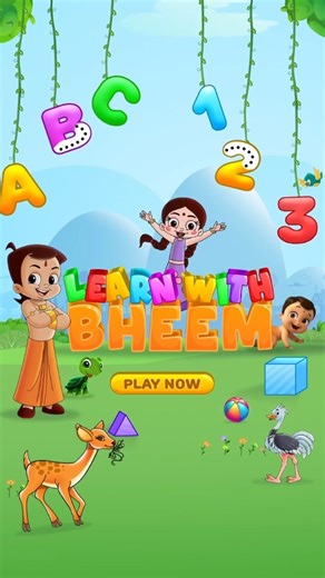 Chhota Bheem | Learn with Bheem App is here! A premium educational app that makes learning fun through interactive modules, puzzles, and expert-designed... | Instagram
