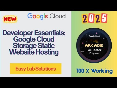 Developer Essentials: Google Cloud Storage Static Website Hosting | Quick Solutions | #arcade