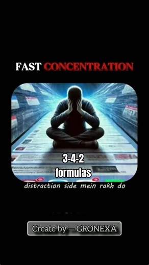 Study Focus Hack: 3-4-2 Formula 🧠⚡ #StudyTips #StudyHacks #shorts
