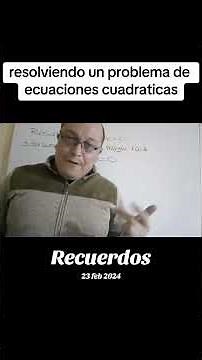 Solving a quadratic equation exercise while learning algebra