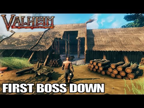 Survival, Open World RPG, First BOSS DOWN! | Valheim Gameplay | E01